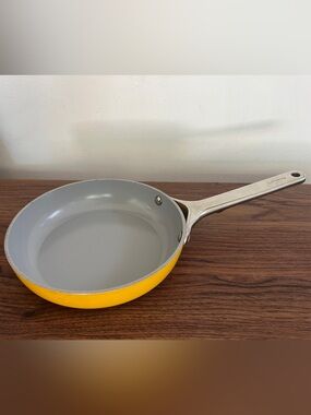 Caraway Home 8” Mini Fry Pan Marigold Non Stick Ceramic Stainless Steel Handle